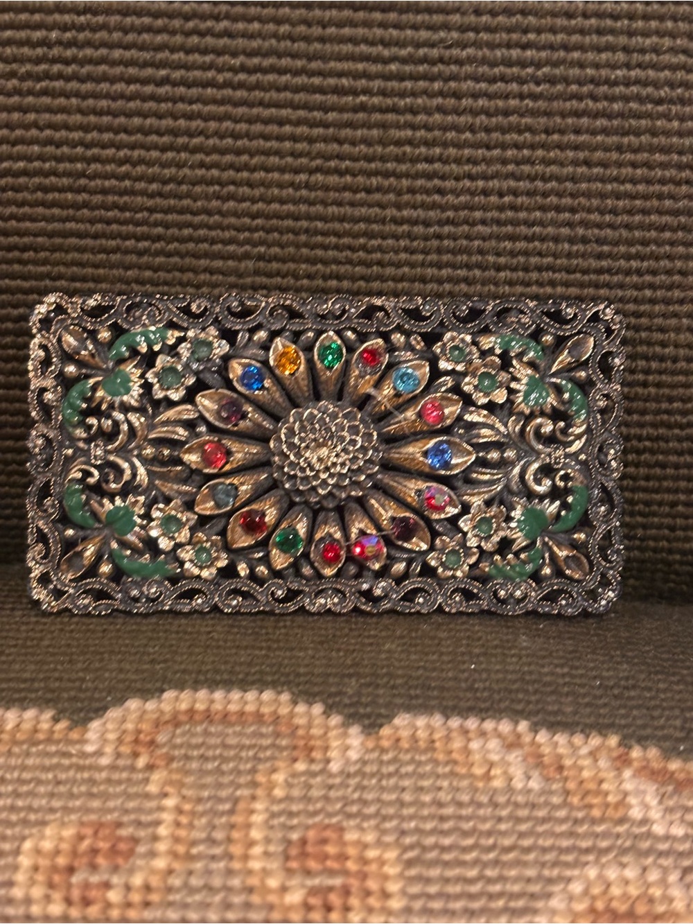 Vintage GRENNBAUM rhinestone buckle